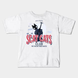 Scat Cats Club Port Orleans French Quarter Resort Orlando Kids T-Shirt